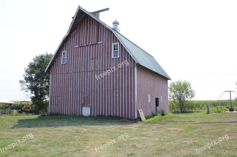 Barn Farm Red Agriculture Farming