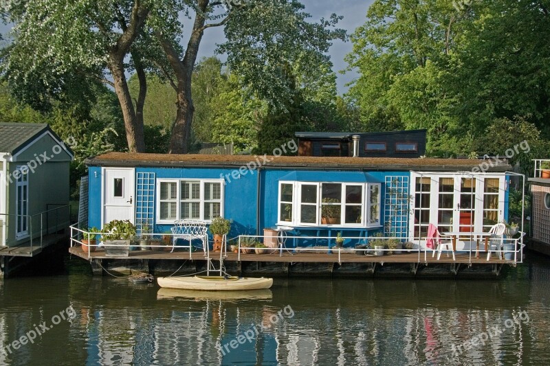 Houseboat Channel Boat Free Photos