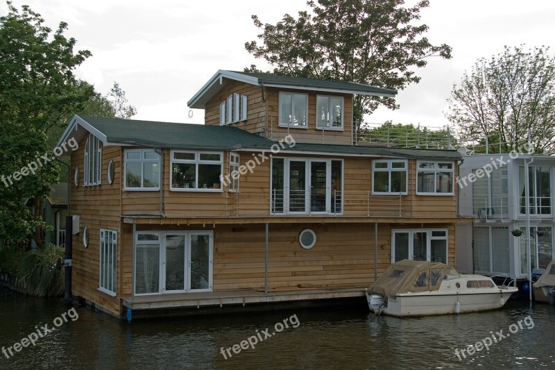 Houseboat Channel Boat Free Photos