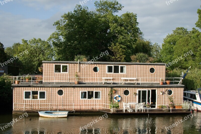 Houseboat Channel Boat Free Photos