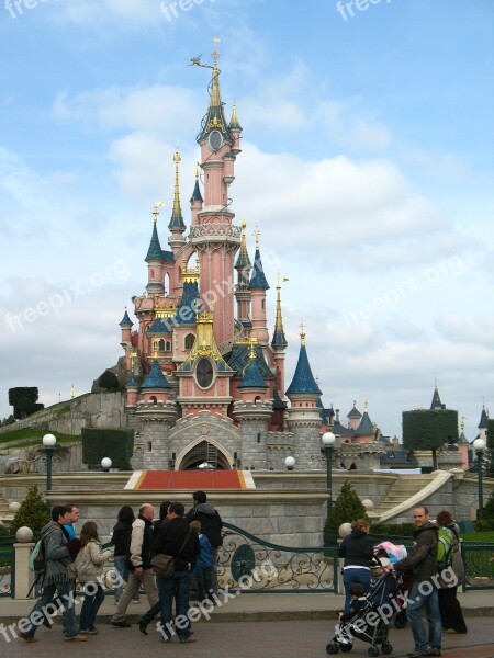 Disneyland Castle Fantasy Children Tourism