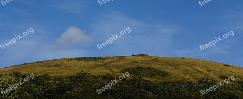 Hill Mountain Landscape Nature Sky