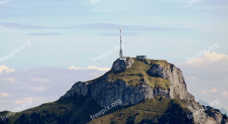 Mountains Alpine Alpstein High Box Cable Car