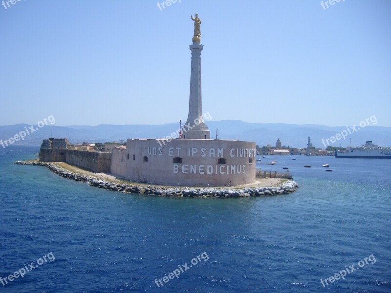 Madonnina Sicily Messina Free Photos