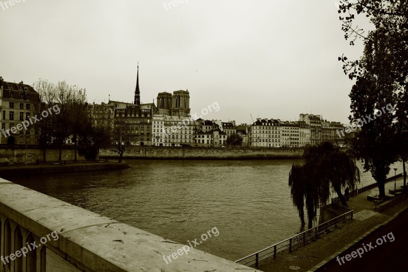 Bridge Paris Seine Architecture France