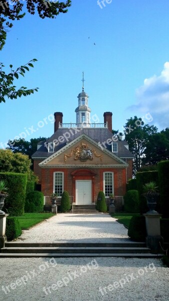 Mansion Williamsburg Virginia Colonial House