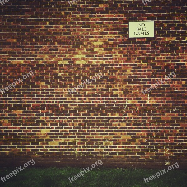 Wall Urban Street Sign Message