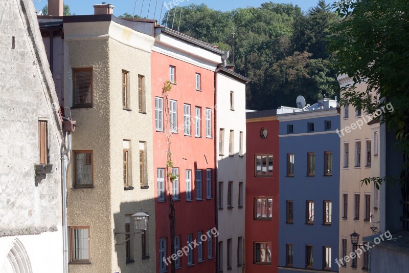 Houses Façades Colorful Building Architecture