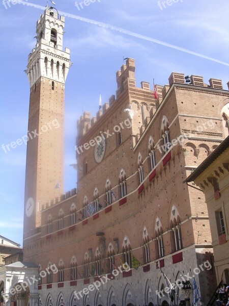 Siena Tuscany Italy Architecture Piazza Campo