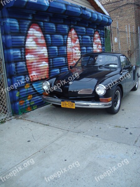 Street Art Car Vehicle Side Walk Classic