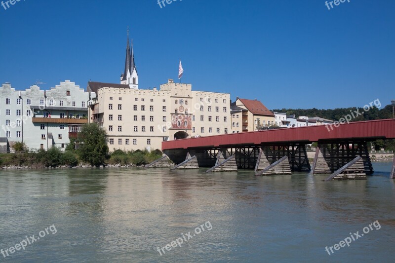 Wasserburg City Fixing River Bridge