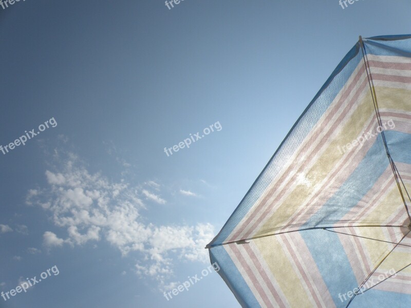 Umbrella Parasol Sky Background Heaven