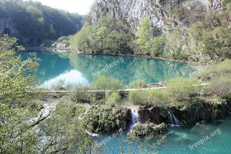 Plitvice Croatia Lake Water Nature