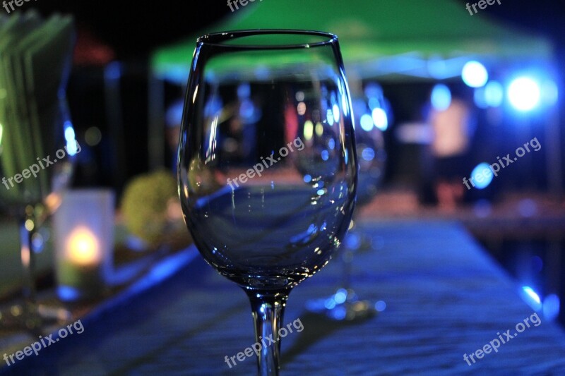 Wine Glasses Light The Band Psychedelic Free Photos