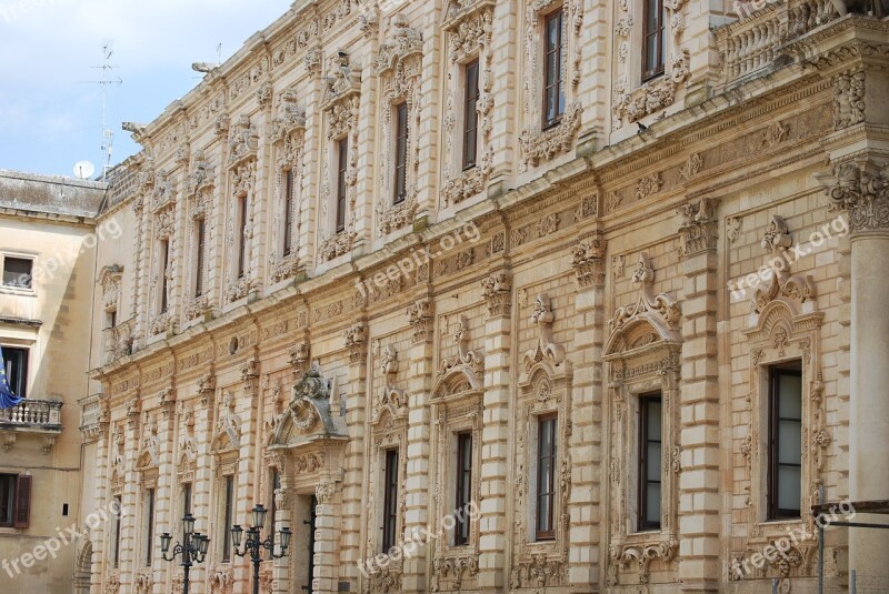 Palazzo Dei Celestini Lecce Puglia Salento Baroque