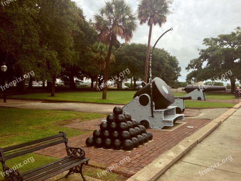 Cannon Weapon Old Military Cannonball