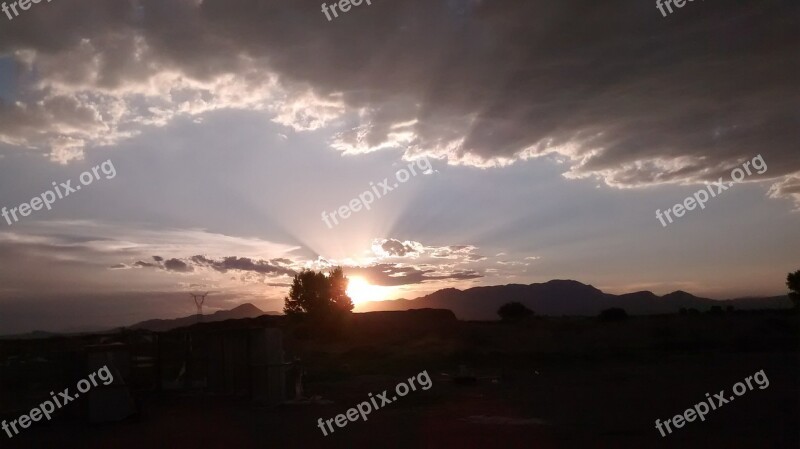 Clouds Sun Nature Sky Sunset