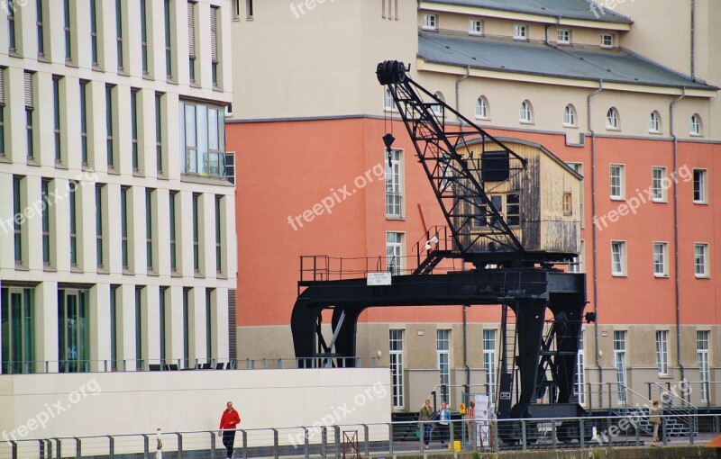 Crane Kranhaus Lifting Crane Architecture Building