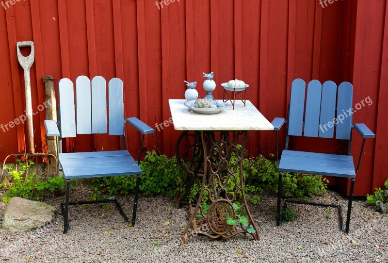 Patio Garden Furniture Table Chairs Free Photos