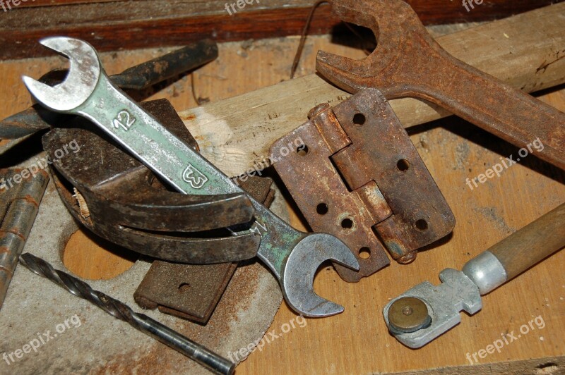 Metal Keys Tool Old Garage