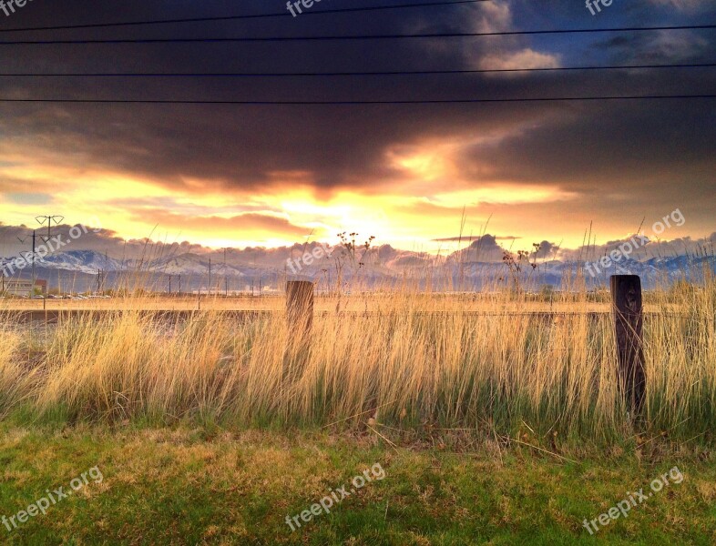 Sunrise Landscape Dawn Scenic Morning