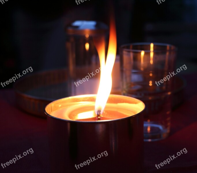 Candle Romance Atmosphere Candlelight Free Photos