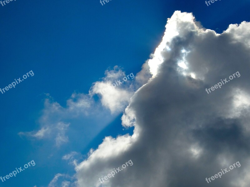 Clouds Cloudy Cloudiness Hidden Ray Of Light