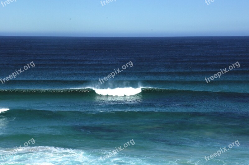 Surf Breakers Ocean Waves Seascape