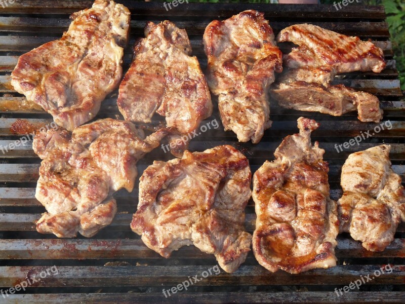 Grill Meat Pork Food Barbecue