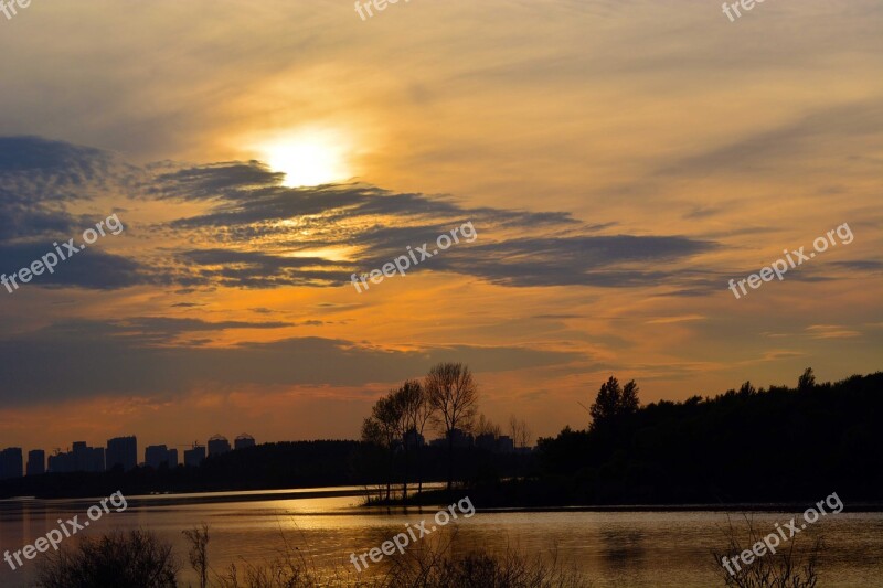 Harbin Views Sunset Free Photos