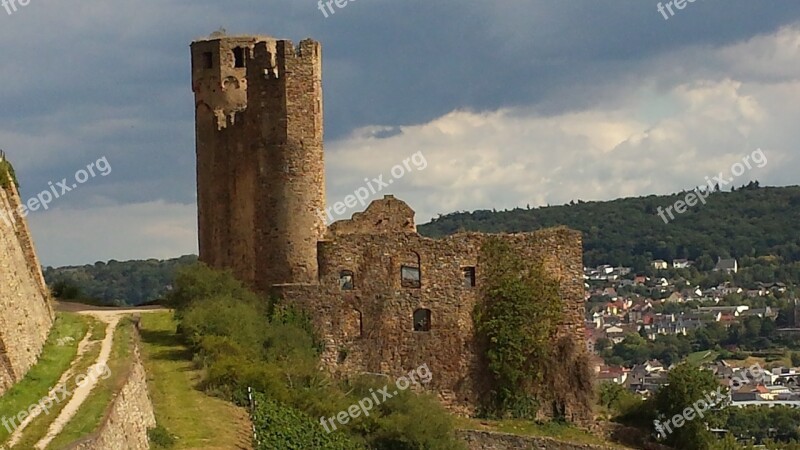 Ruin Bingen Historically Towers Old