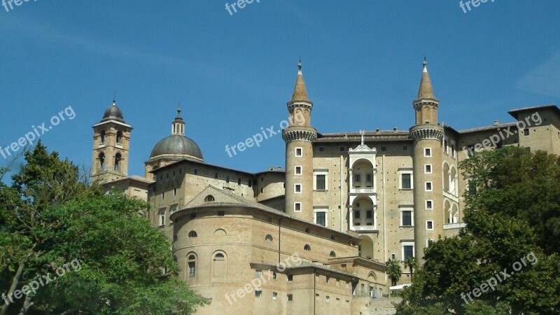 Urbino Architecture Tower Old Buildings And Structures House