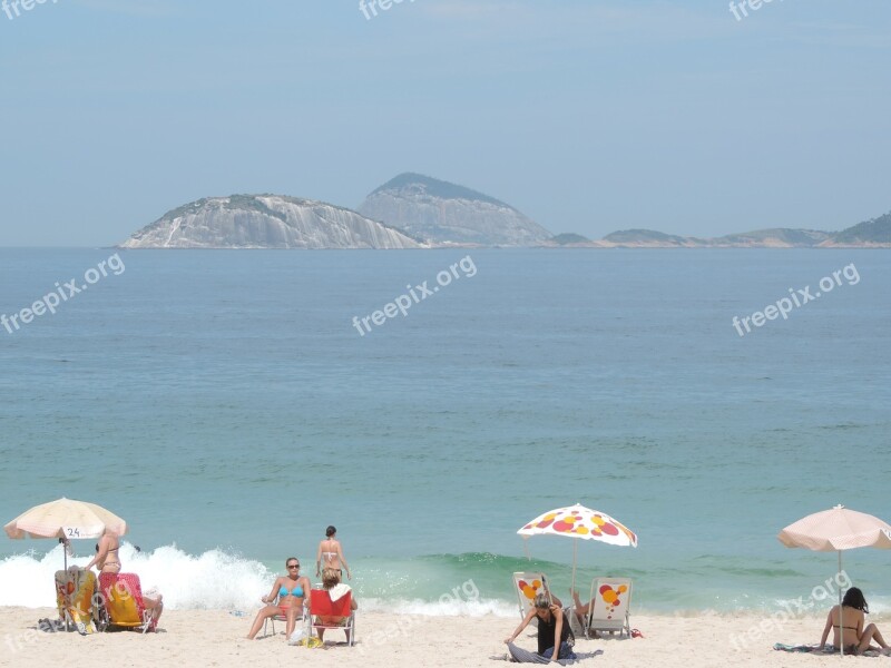 Copacabana Rio De Janeiro Vacation Brazil Beach Free Photos