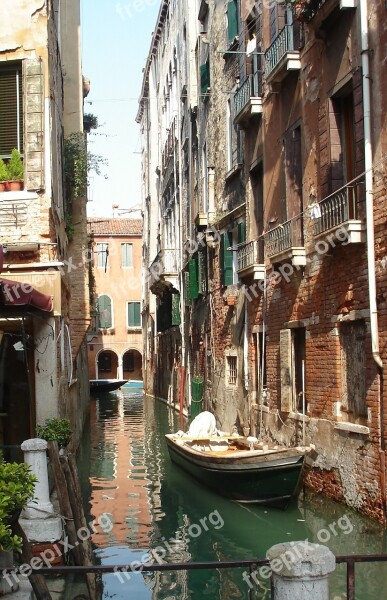 Venice Italy Boating Water Houses