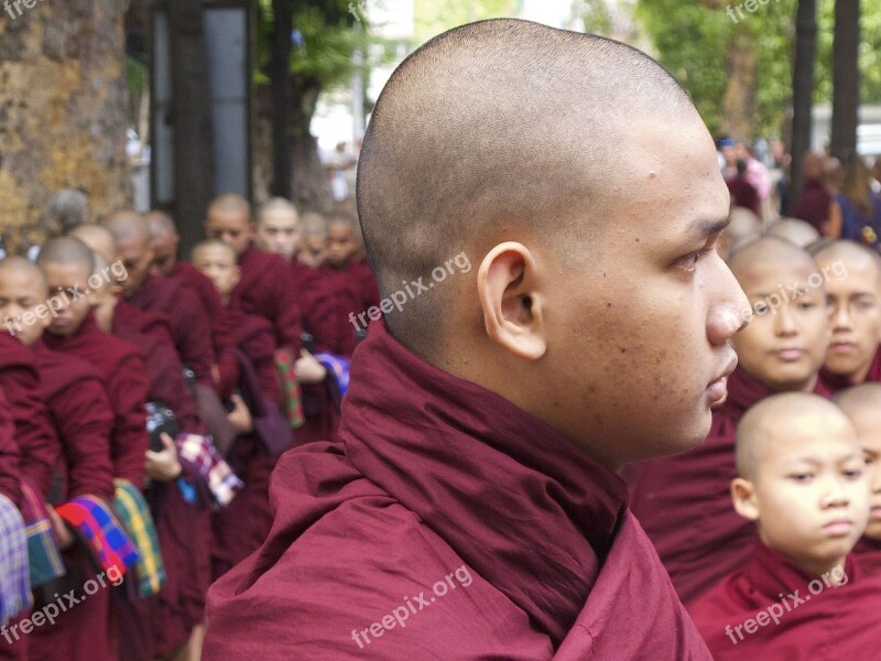 Monks Buddhism Garnet Eastern Religion