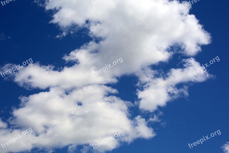 Clouds Heaven Blue Sky Peaceful