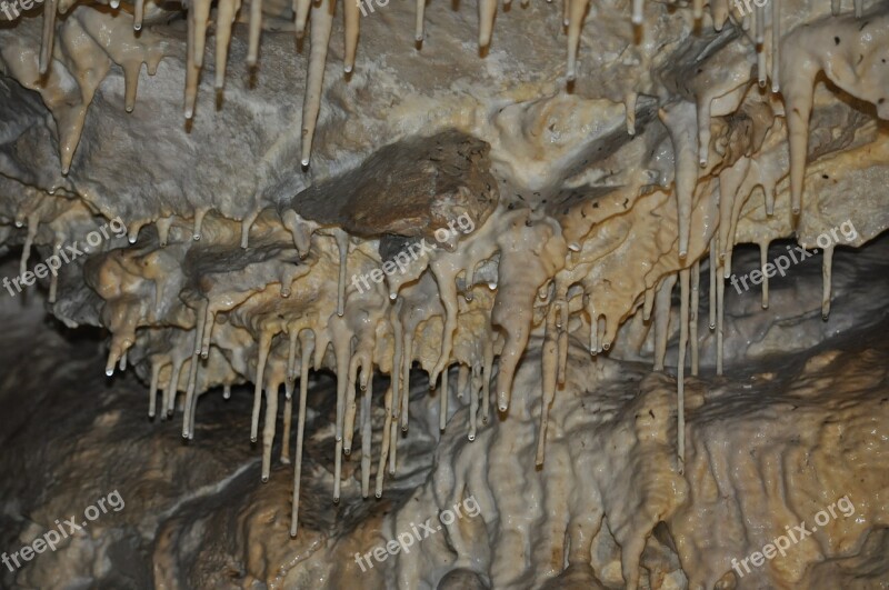 Cave Stalactites Stalagmites Flowstone Infiltrates