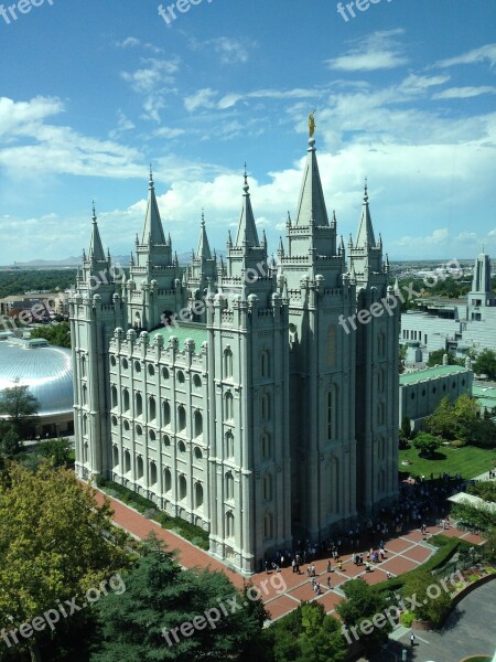 Salt Lake City Church Utah Landmark Religious