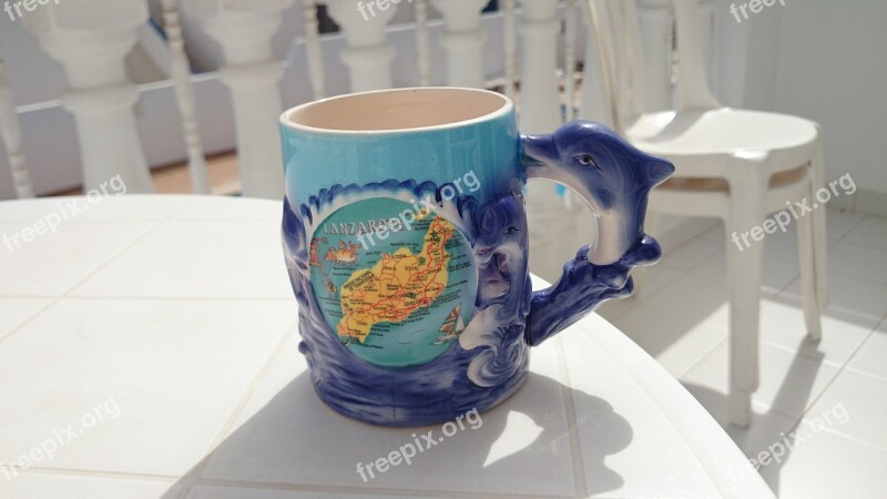 Mug Cup Cermamics Lanzarote Blue