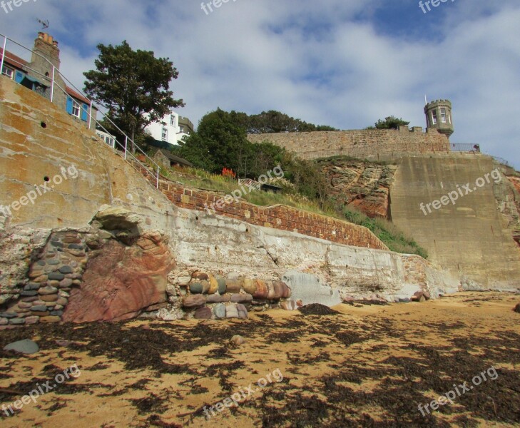 Scotland Crail Fife Cliff Coast