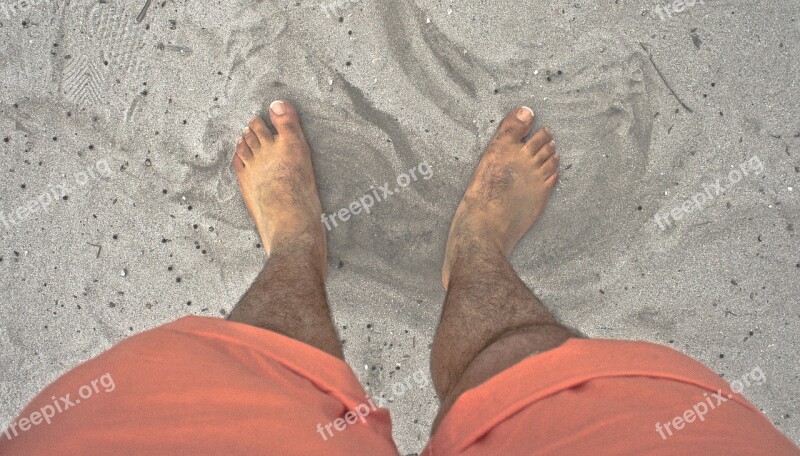 Feet Beach Barefoot Holiday Sand