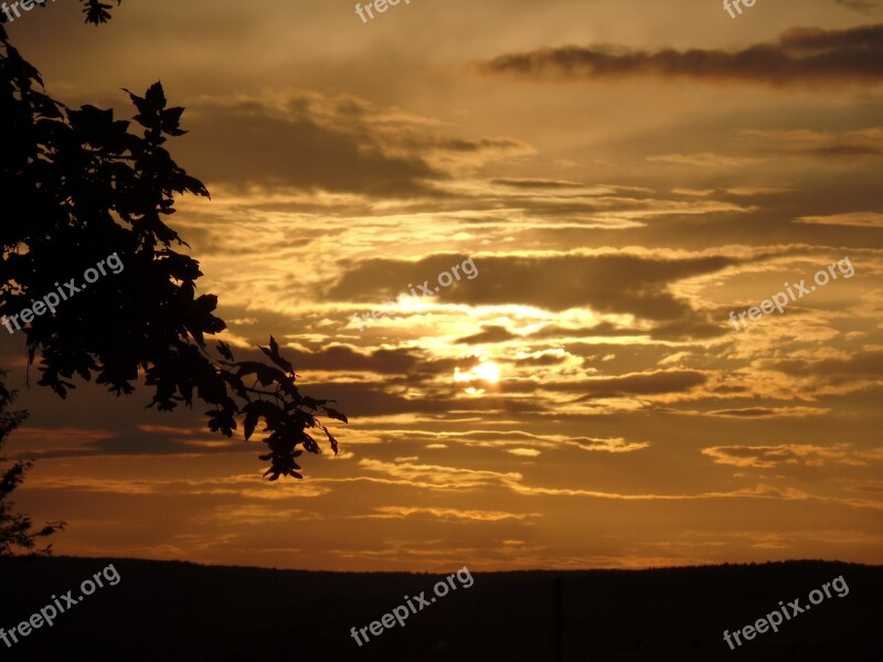 Sun Sunset Abendstimmung Evening Sky Sky