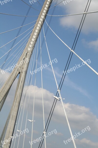 Normandy Bridge Architecture Sky Free Photos