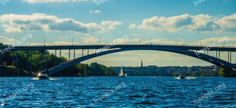 Stockholm Sweden Bridge Scandinavia Europe