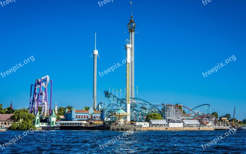 Amusement Park Stockholm Sweden Europe Swedish