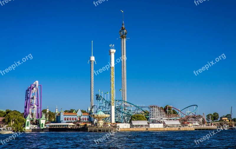 Amusement Park Stockholm Sweden Europe Swedish