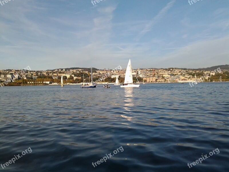 Sailing Lausanne Ouchy Free Photos