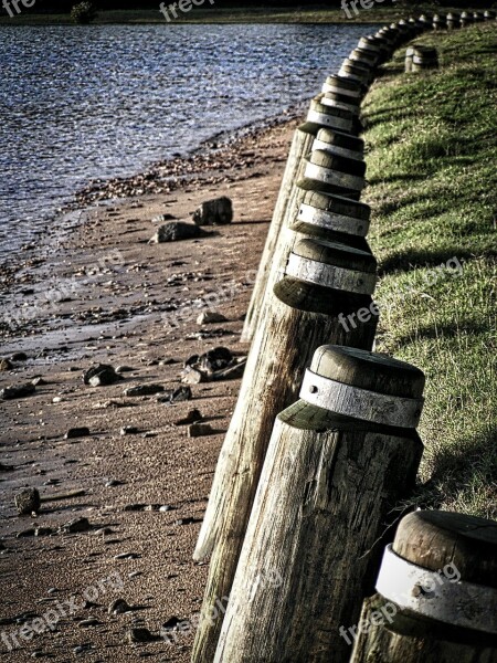 Fence Posts Perspective Wooden Pattern