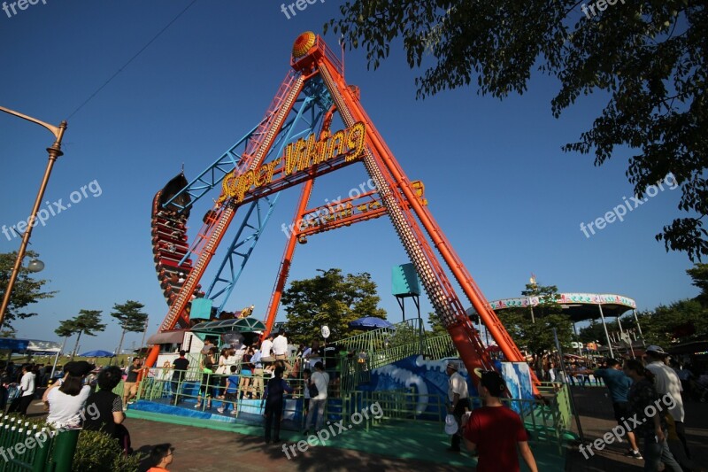 Amusement Park Viking Paju Imjingak Free Photos