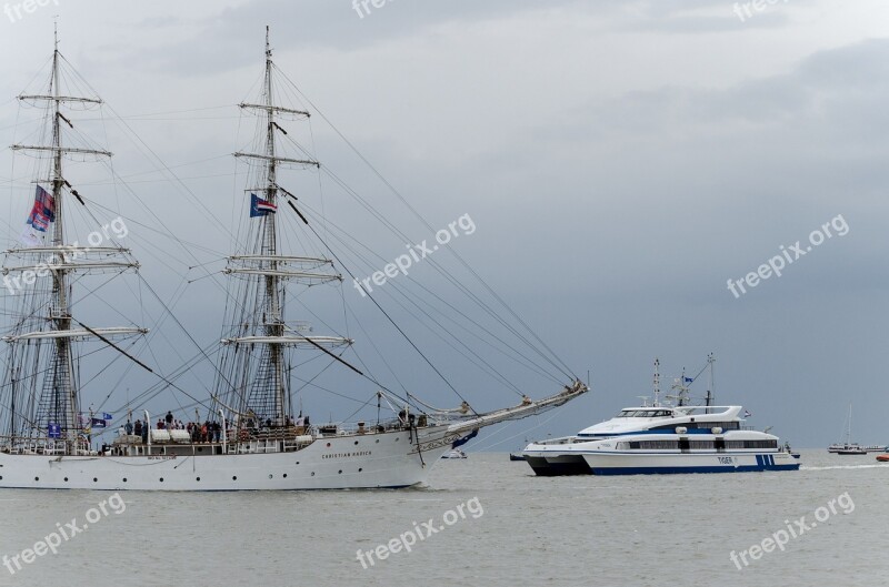 Ferryboat Ship Harlingen Wadden Sea Sailing